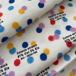 Stretch cotton fabric